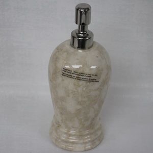 GENUINE MARBLE ALADDIN COLLECTION BATHROOM SOAP LOTION DISPENSER - CHAMPAGNE #A